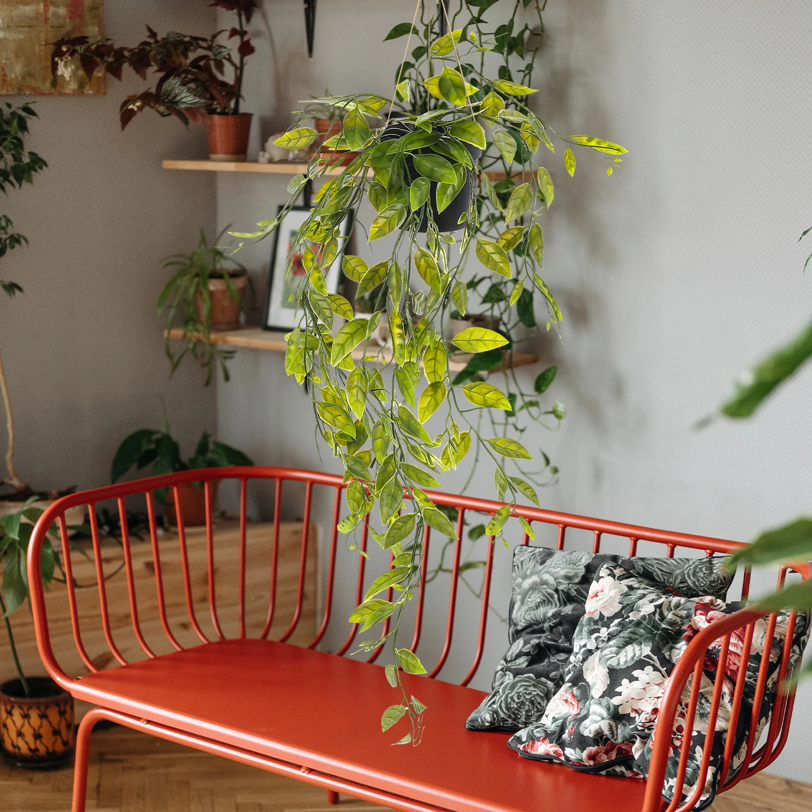 

3pcs Artificial Potted Plants Fake Greenery For Home Garden Decor Indoor Outdoor Ceiling Hanging Planters Simulation Hanging