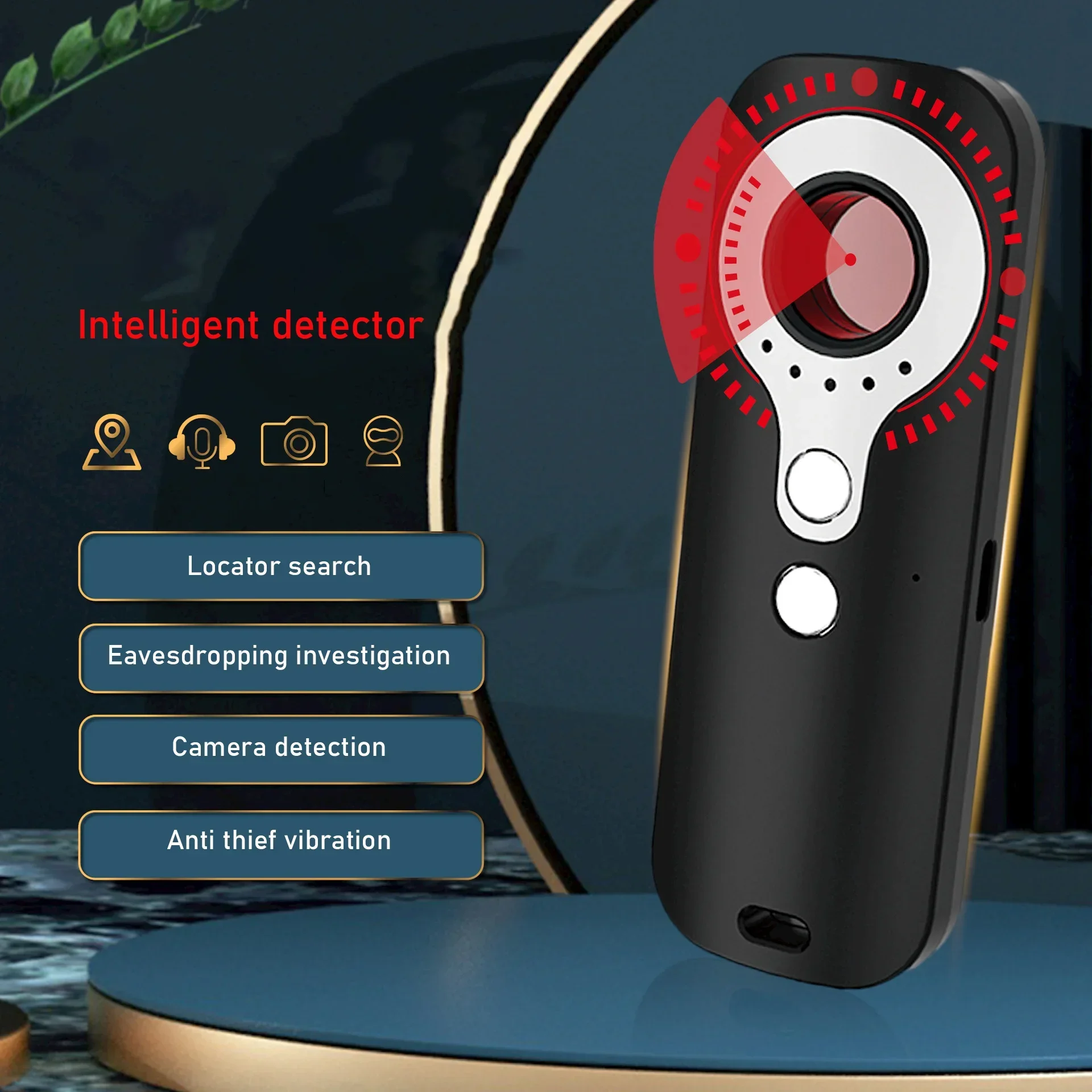 AK490 Hotel Camera Wireless Detector Multifunctional Portable Infrared Detector Long Range Anti Theft and Anti Peeping Detector