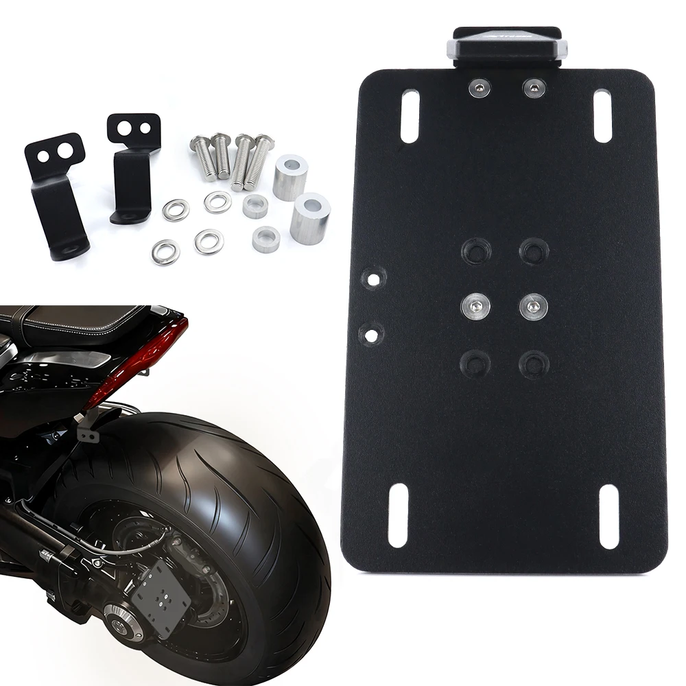 

Motorcycle Side Mount License Plate Holder Bracket For Triumph Rocket 3 R/GT 2020 2021 2022 2023 2024 2025 Fender Eliminator Kit