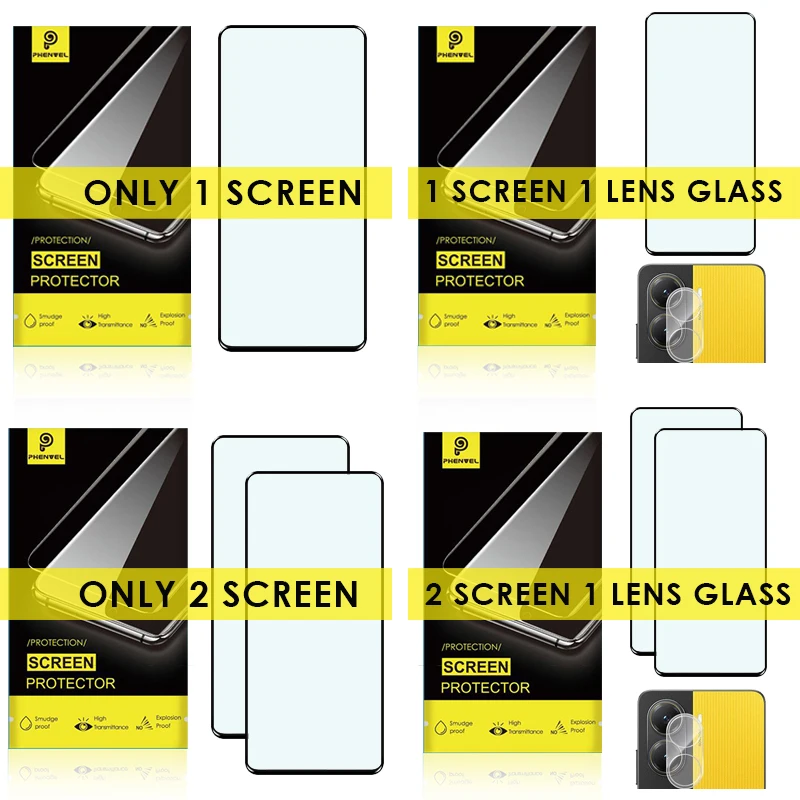 Oleophobes Schutzglas für Xiaomi POCO X7 Pro, blendfreier Displayschutz aus gehärtetem Glas – Detail 1