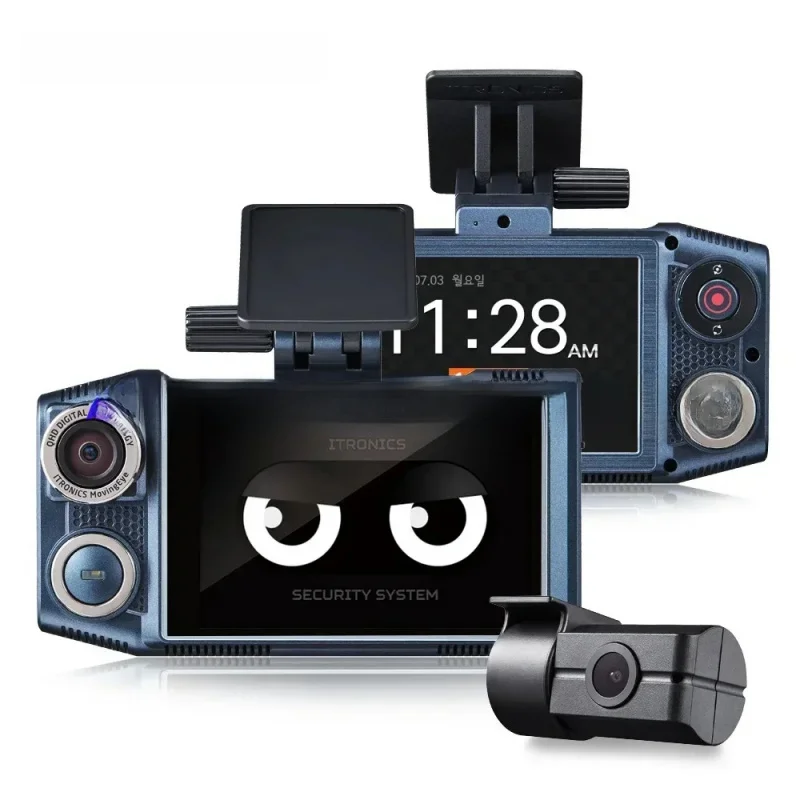 Itronics Itb 7000Plus Cam مسجل خلفي للكاميرا الأمامية والخلفية المزدوجة مع GPS لوقوف السيارات 24H #6