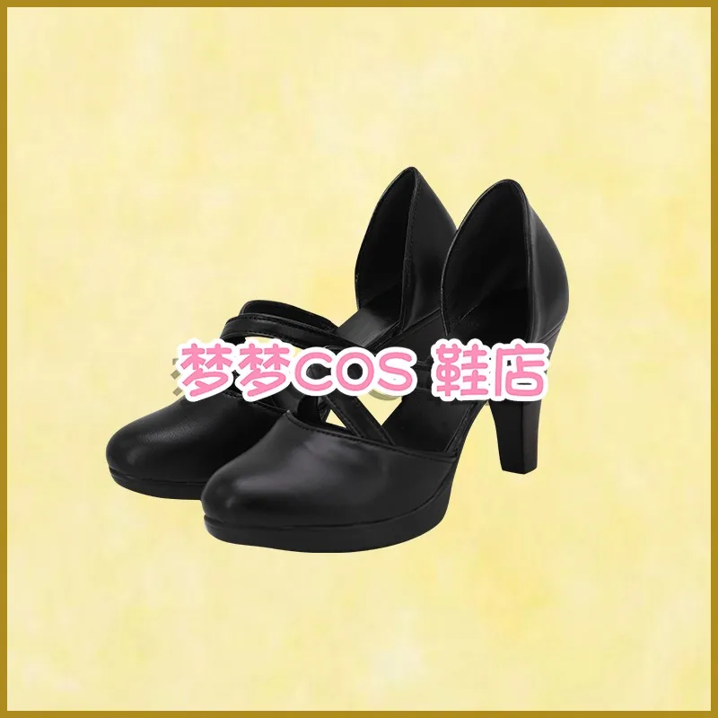 Chaussures de Cosplay du Service Secret du film Evil Ada Wong, bottes pour Halloween et noël pour femmes, talons hauts noirs