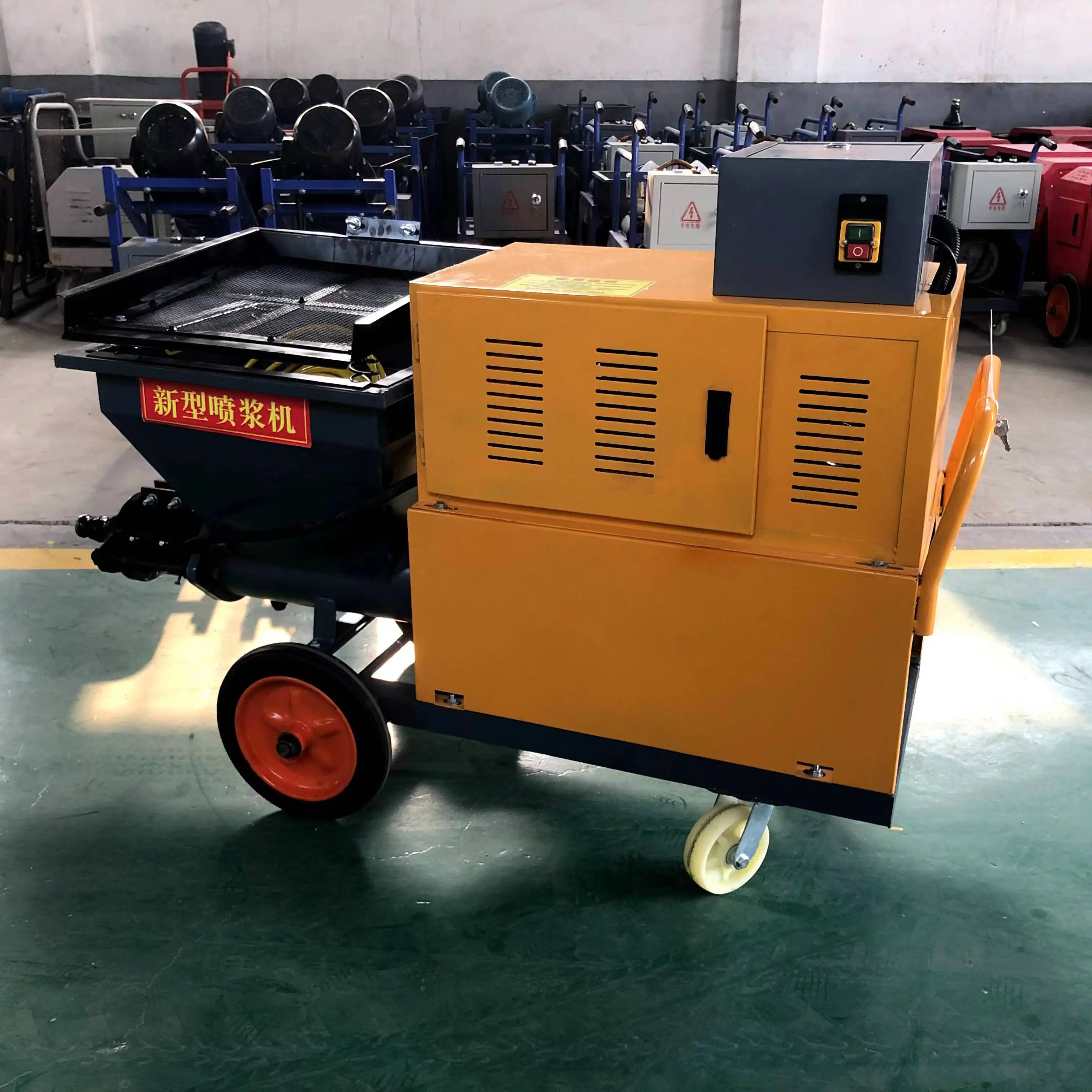 

New Diesel Engine Cement Mortar Sprayer Machine Wall Shot Concrete Grouting Equipment Mortar Spray Machines for Sale