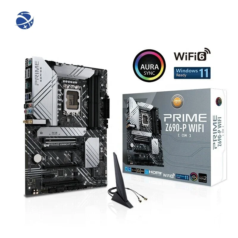 Original PRIME Z690-P DDR5 Motherboard Supports Memory CPU 12600KF/12700KF PRIME popular D5 Z690-P 128GB for Desktop PC