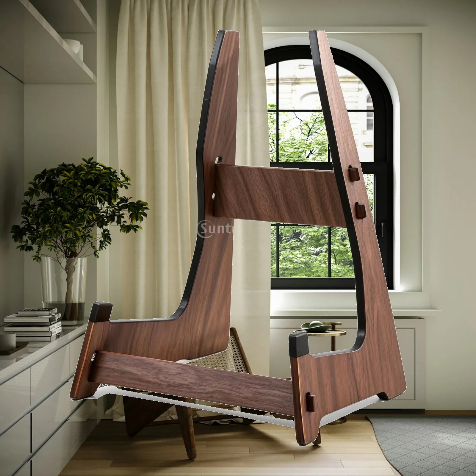 Upright Guzheng Stand Triangular Guzheng Stand Stable for Musicians, Home Practice Rooms, Music Studios