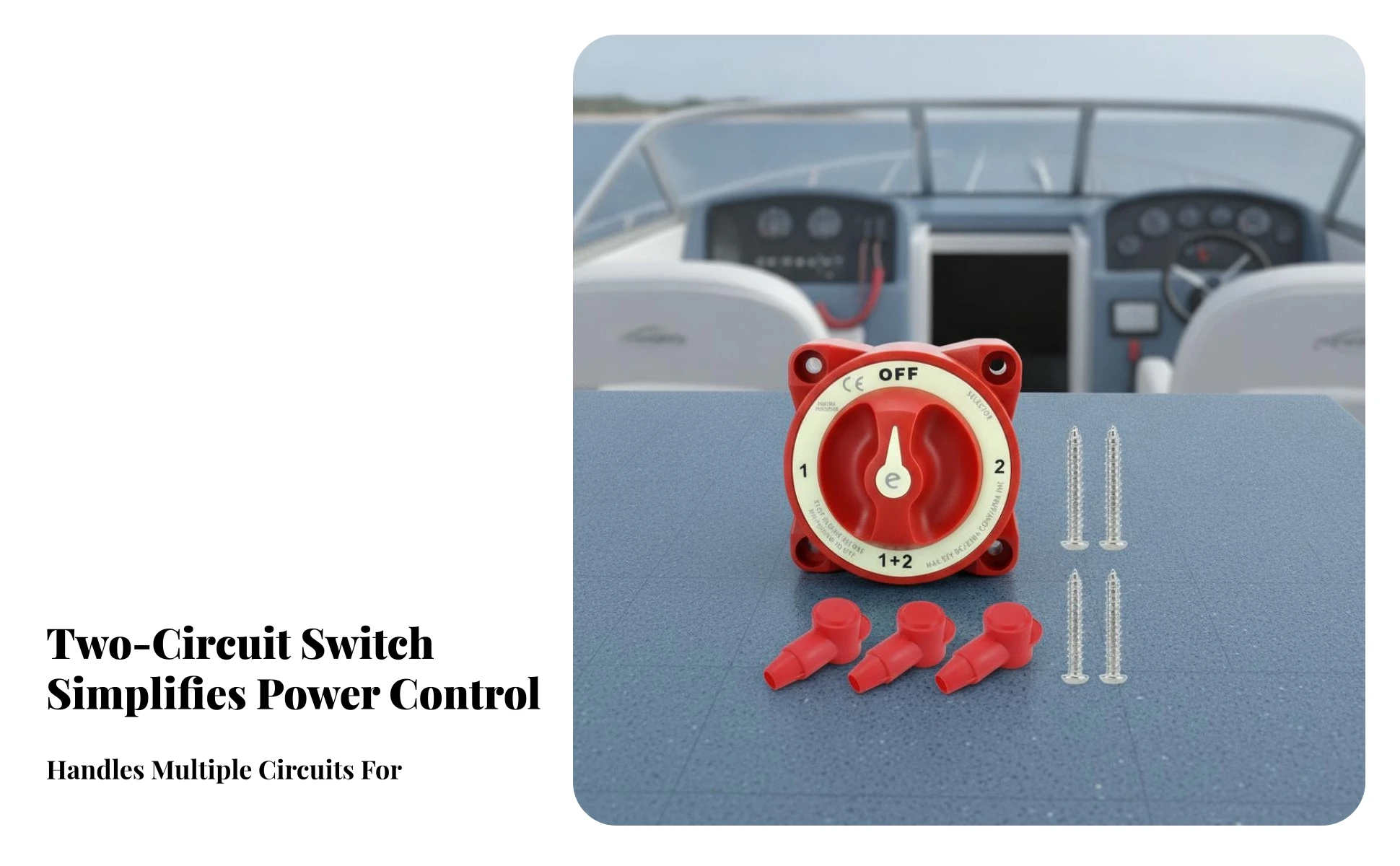 Red Easy Turn Knob Power Accessory Marine Battery Disconnect Switch Rotary Battery Disconnect Switch Red Easy Turn Knob Power Accessory Marine Battery Disconnect Switch Rotary Battery Disconnect Switch