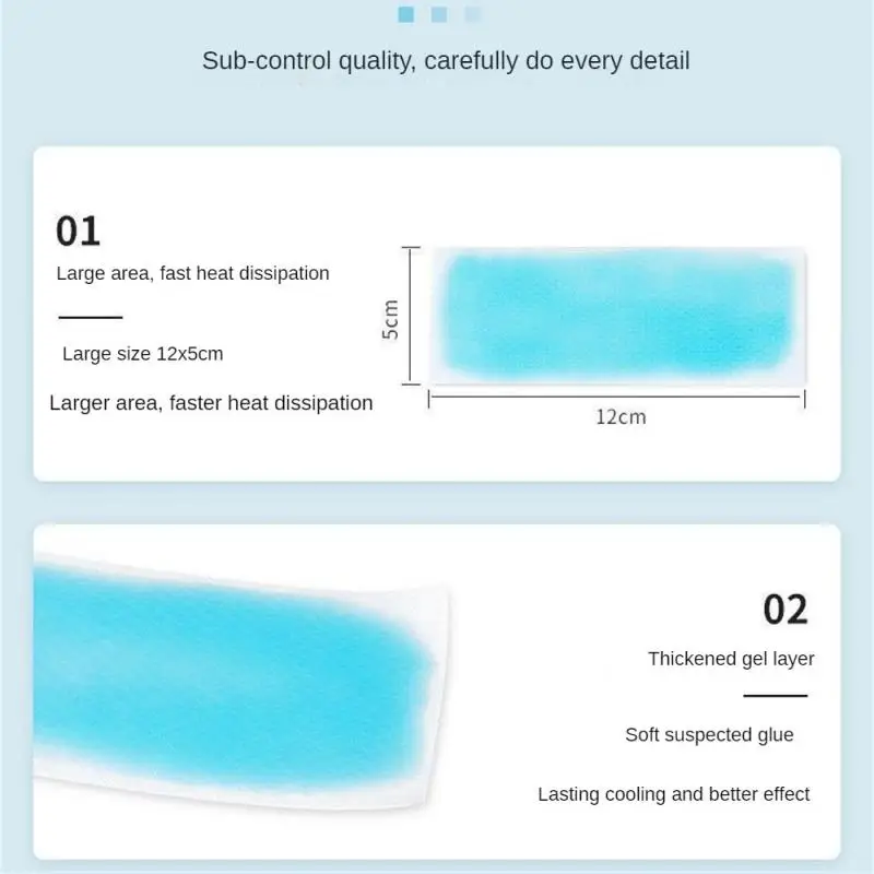 2/3SETS Summer Multi-purpose Trendy Fever Reduction Patch Cooling Patch Refreshing Sensation Trending Cooling Refreshing