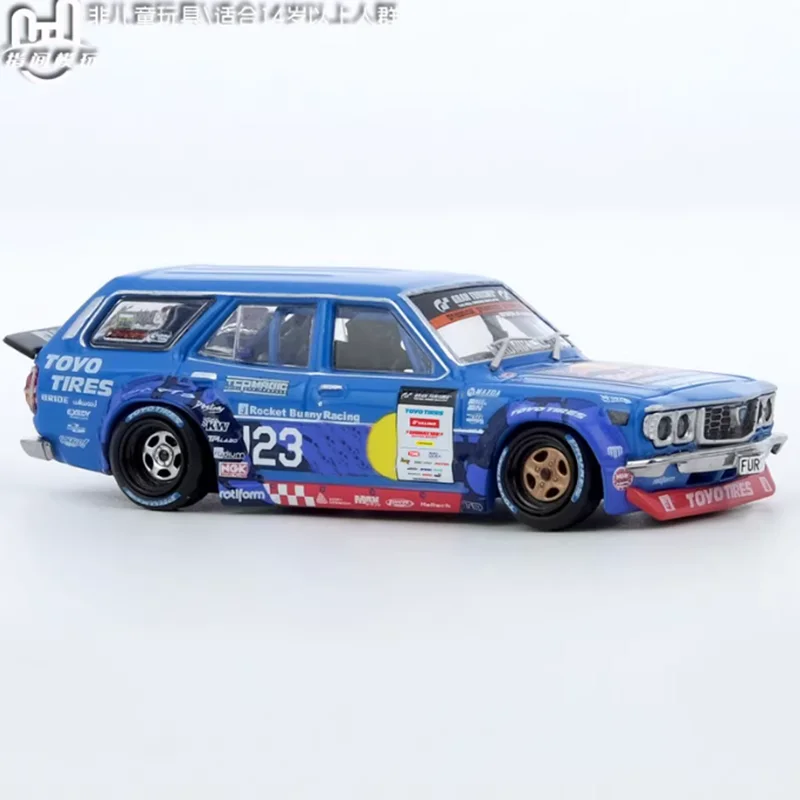 

INNO 1:64 Scale MAD MIKE 1976 RX3 Station Wagon Alloy Car Model Static Collection Decorated Holiday Gifts Toys Souvenir Gift