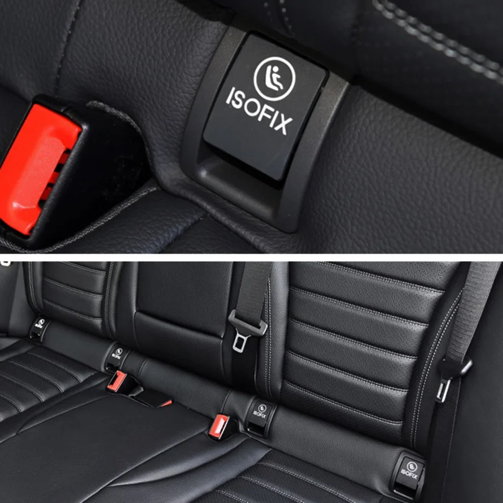 Car Rear Child ISOFIX Switch 2059200513 Rear Child Seat Safe ISOFIX Cover for Mercedes C Class W205 2015-2021 Accessories