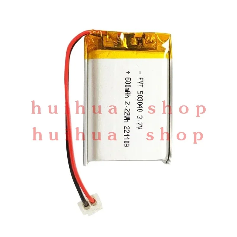 10PCS 3.7V 600mAh LIPO Rechargeable Battery 503040 053040   Li-Ion Polymer Lithium Batteries for Speaker Radio VCR LED Light GPS