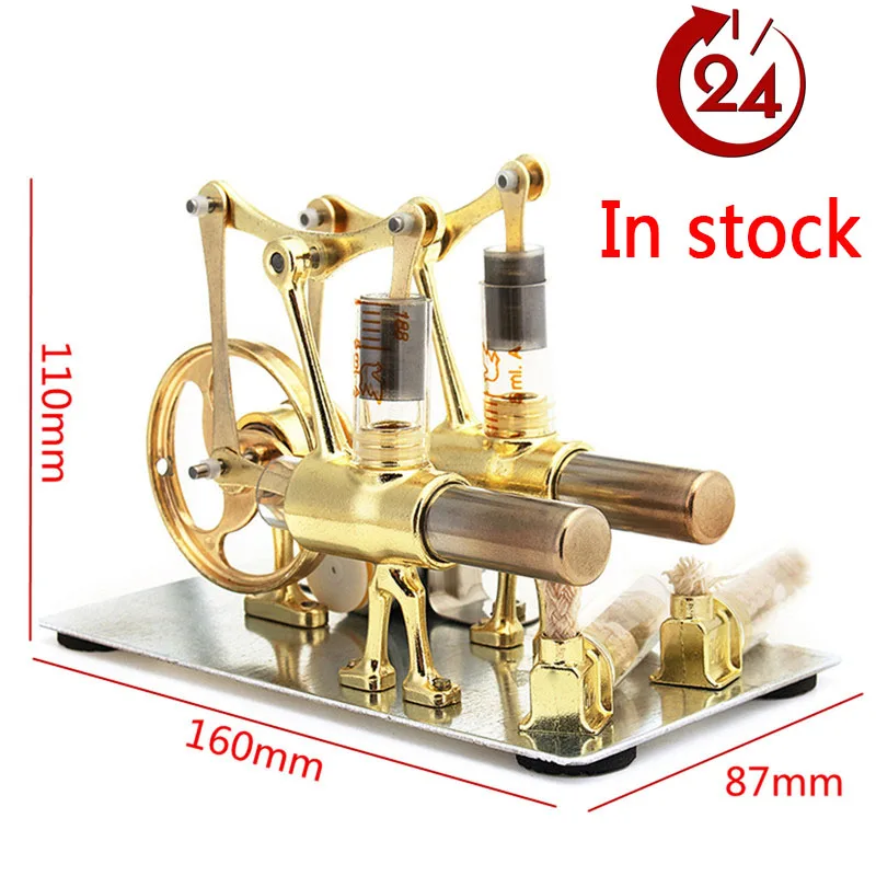 

Stirling Engine Balance Miniature Model Steam Power Technology Science Power Generation Experiment Toy