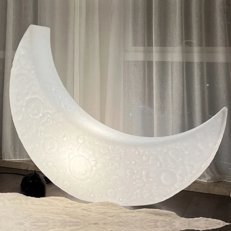 Luminous Moon Light Decoration Wedding Party Garden Lights Phoebe Crescent Moon Landscape Lamps Leisure Deck Chair