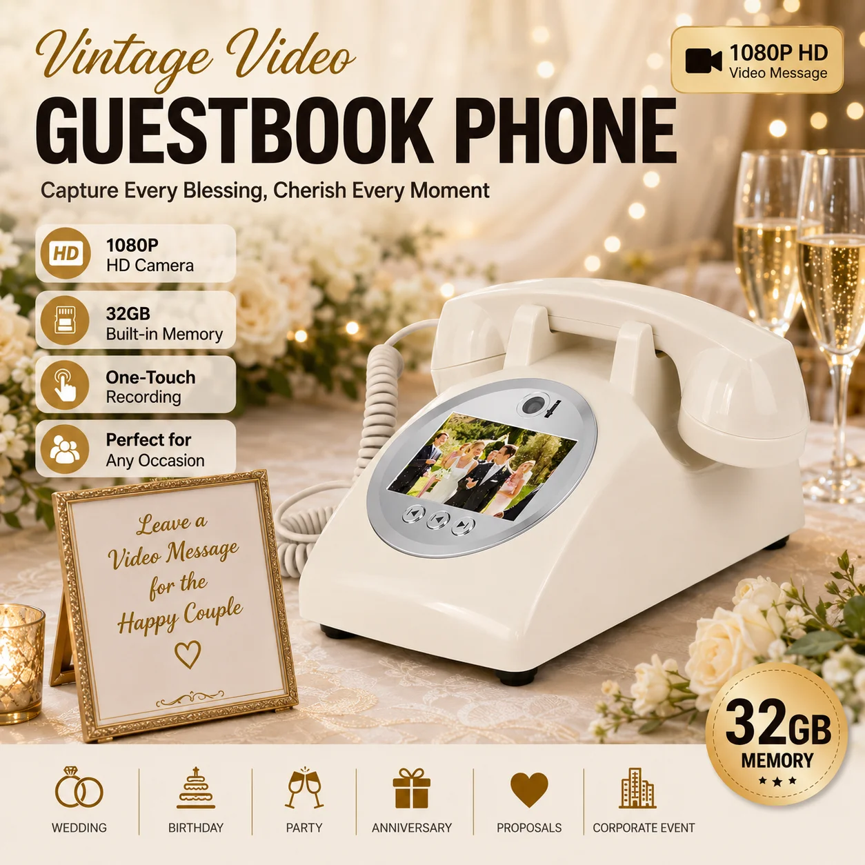 Phone Cases Green - Premium Video Guest Book Telephone for