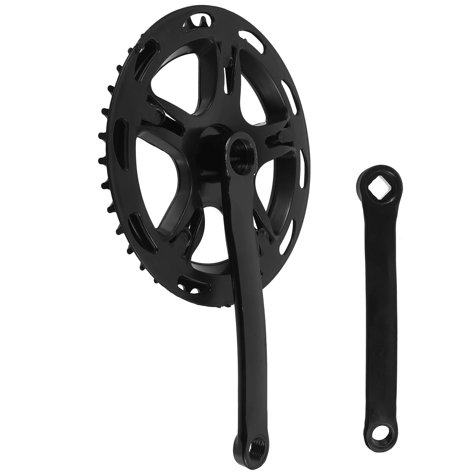 

1 Set Of Bicycle Set Steel Chainring Square Hole Crank Arm Universal Replacement For Bike Repair Left Crank Arm Sturdy Crankset