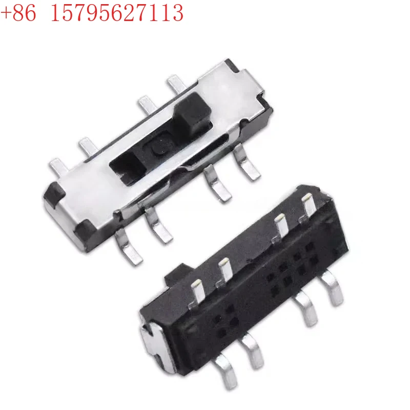 Interruptor abatible de 6 pines, microinterruptor de alimentación SMD horizontal, banda de fluctuación, 2 cambios delanteros MSS22D18G2