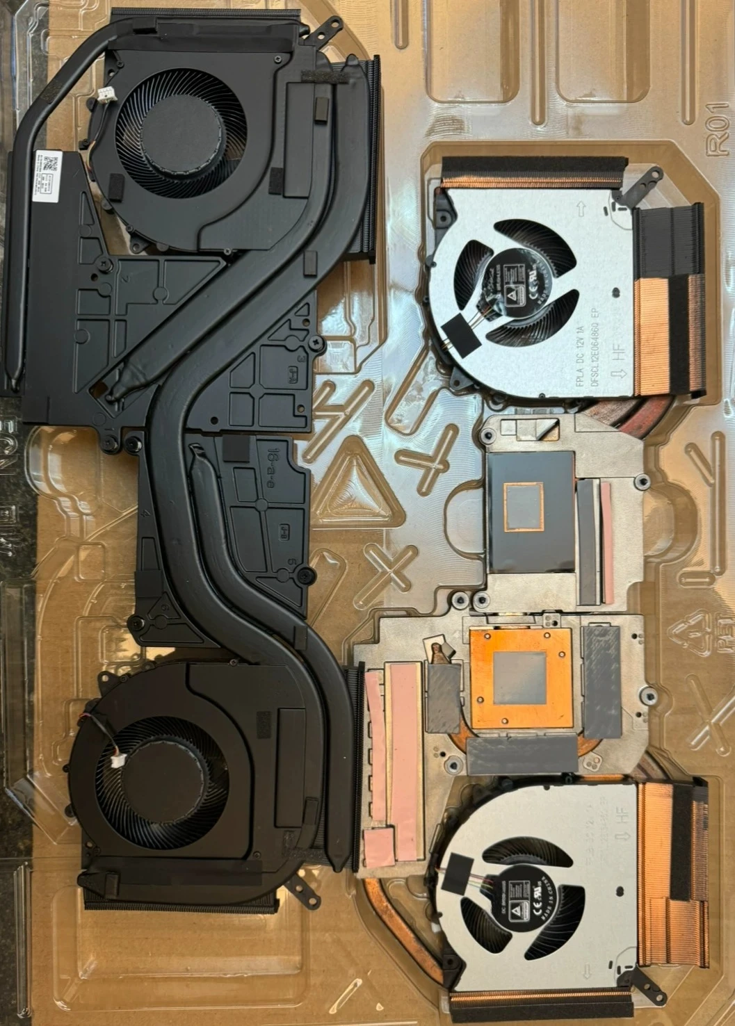 1pcs For Lenovo Legion 5 Pro 16ARH7H Cooling Fan Radiator 5H40S20515 20516, Notebook Internal Repair Part