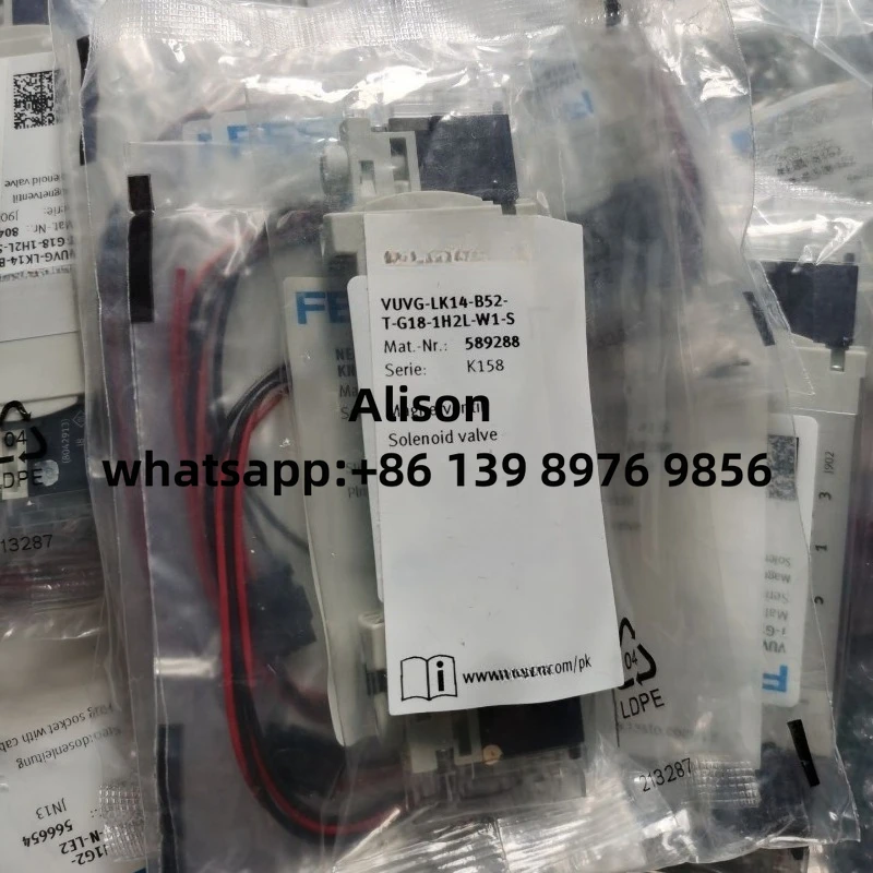 

1pc VUVG-LK14-B52-T-G18-1H2L-S 8042564 VUVG-LK14-B52-T-G18-1H2L-W1-S 589288 Original Valve VUVG-LK14-M52-AT-G18-1H2L-W1-S 589287