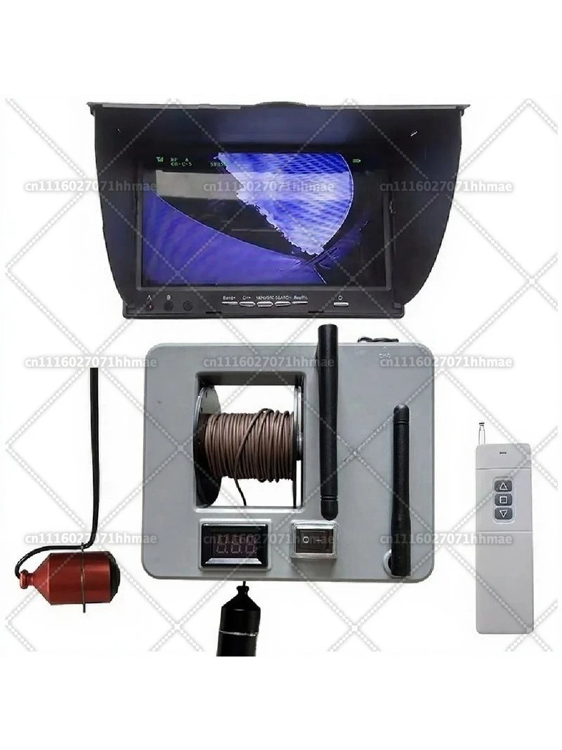 Upgraded TL580S Bait Boat Sonar Depth Finder 7-Inch Real-Time Video Underwater Camera 500M Range (0.5MP)