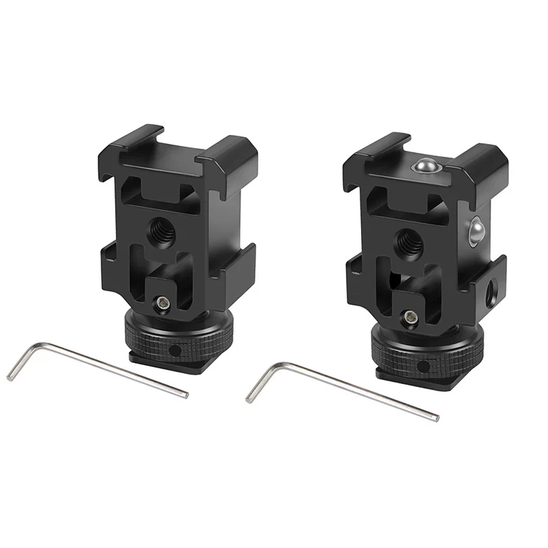 

Тройной адаптер для крепления на горячий башмак, кронштейн-подставка, держатель для зеркальной камеры, светодиодный видеомикрофон, вспышка-A36G