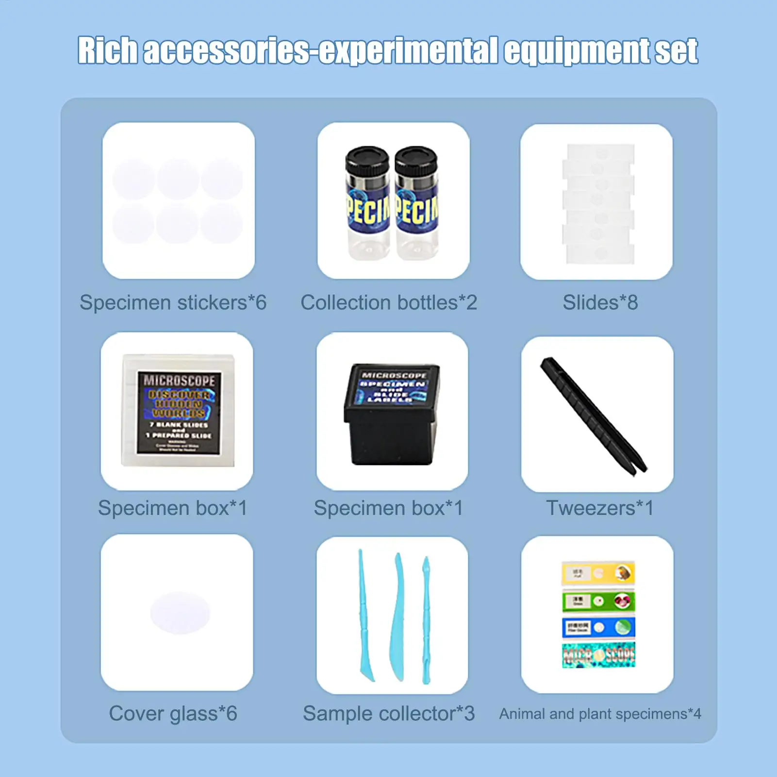 Mikroskop dla dzieci 100X do 1200X z regulacją powiększenia, zabawka naukowa dla dzieci do domowego laboratorium, klasy, dla chłopców, dziewcząt i uczniów.