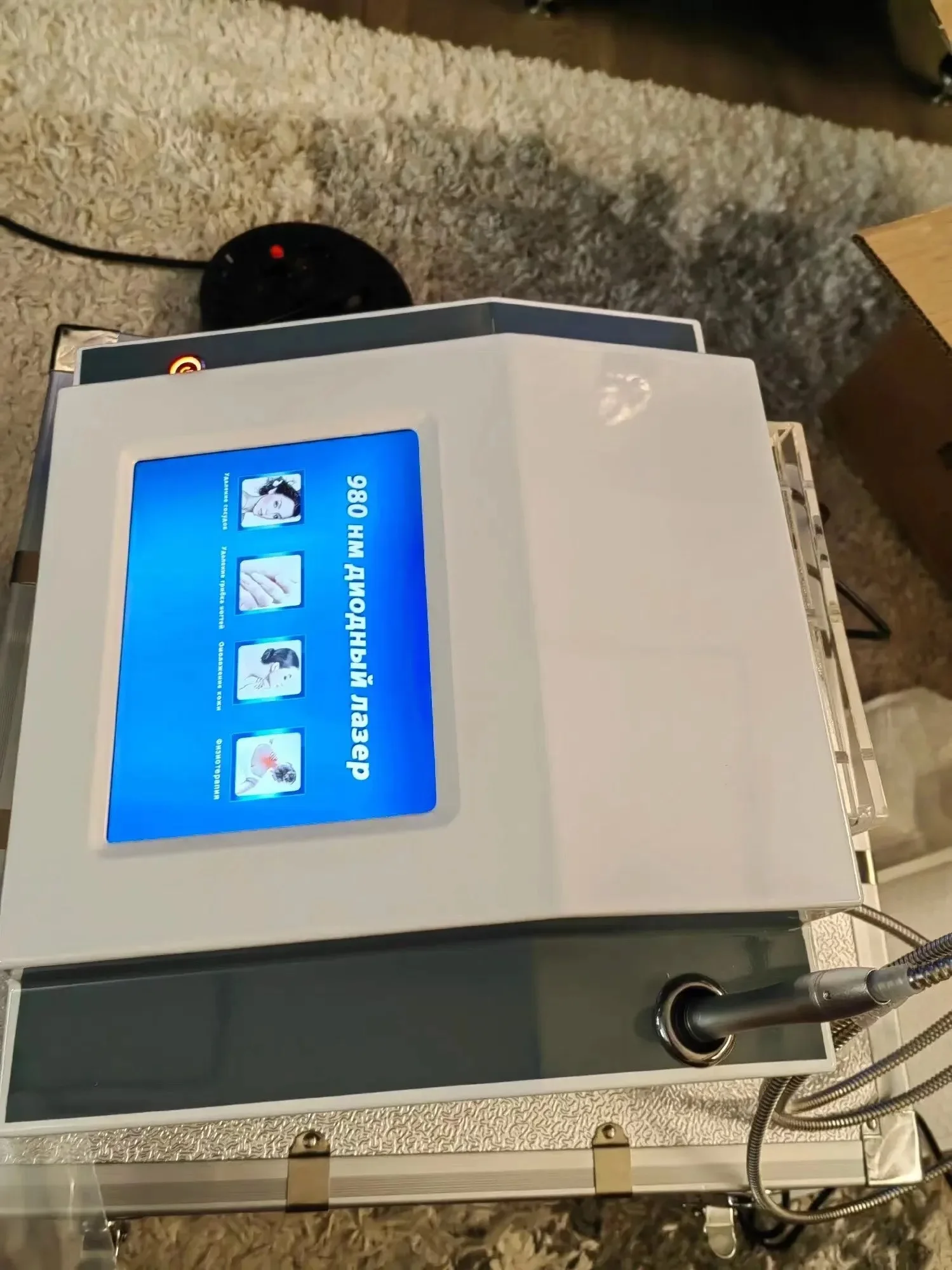 980nm Diode Laser Vascular Machine - Spider Veins/Blood Vessels Removal & Nail Fungus Treatment