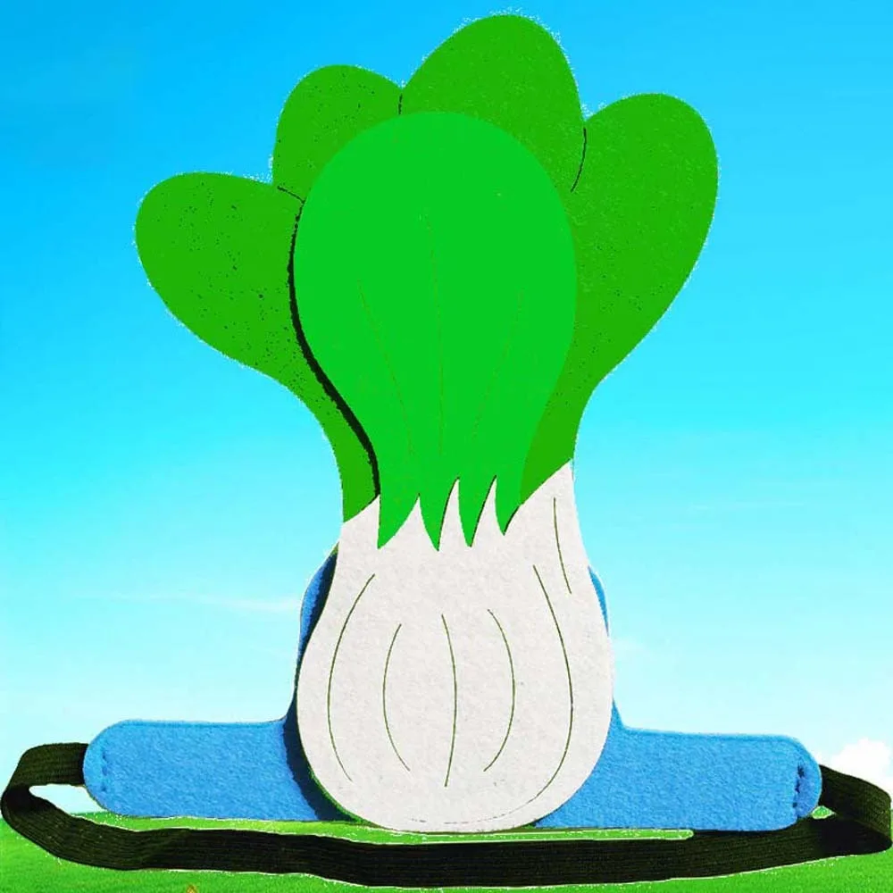 

Cloth Cartoon Vegetable Headband Elastic Funny Creative Headdress for Kids Colorful Personalized