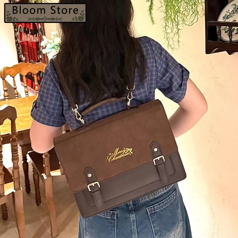 

Japanese Vintage Ita Bags Transparent Y2k Aesthetic Handbags Jk Girls Preppy Schoolbags Women Students Chic All Match Backpacks