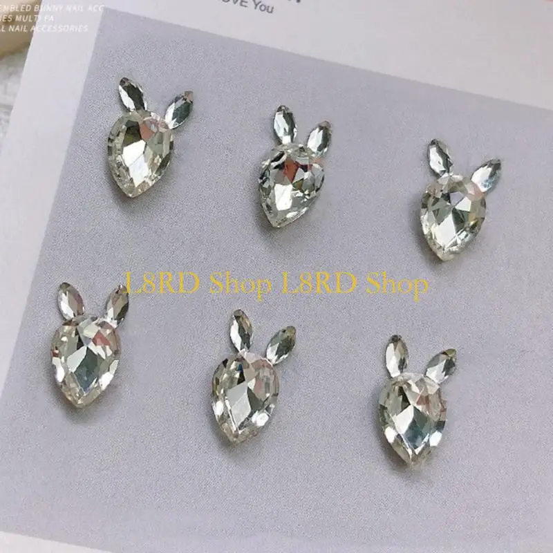 L8rd jóias unhas luxo arte do prego studs brilhante diamante gemas pacote para decorações unhas anéis