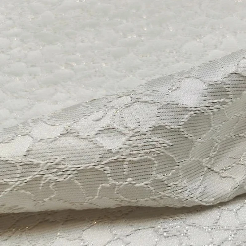 

Jacquard Brocade Fabric Dark Grain Metal Wire Spring and Summer Dress Trench Coat Fabrics Diy Sewing Wholesale Cloth by Meter