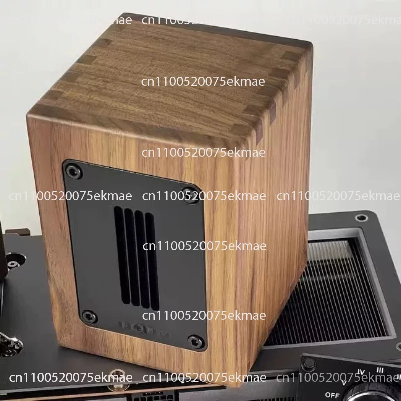 Solid Black Walnut External Audiophile Speakers Ribbon Super Tweeter Rich Details