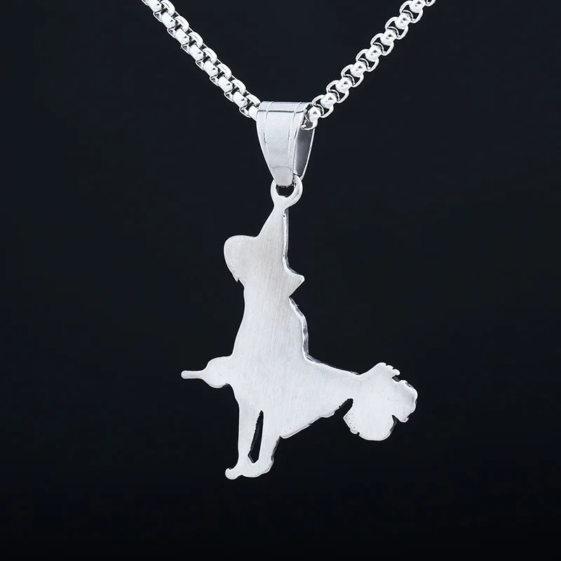 Movie 2024 New Fashion 316L Stainless Steel Witch Pendant Necklace For Man Women Couple Gift