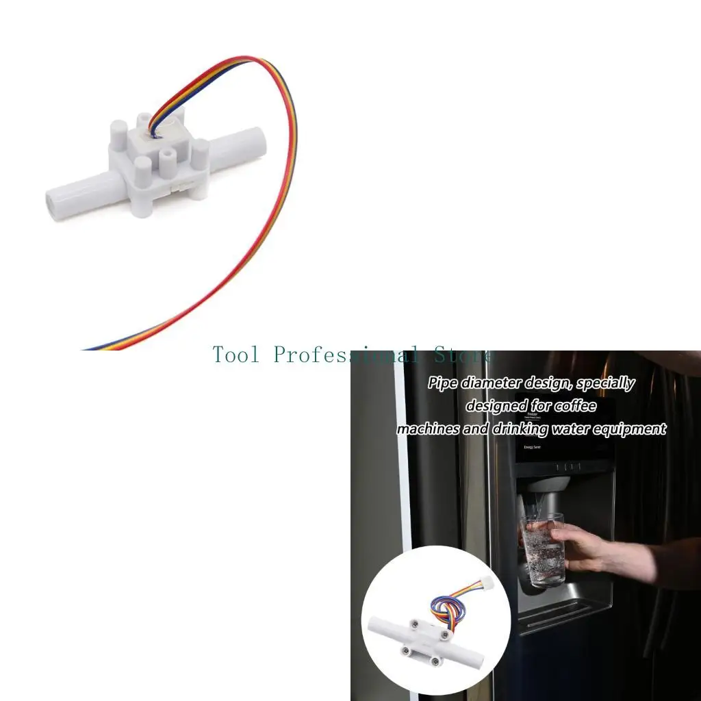 57QF High Quality Miniature Hall Effect Flows Meter Quick Connection for Commercial Coffee Machine and Dispenser