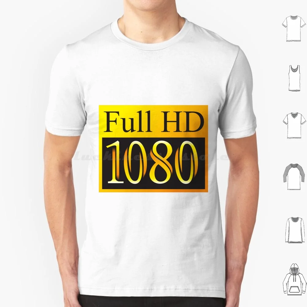 Full Hd 1080 Logo T Shirt Men Women Kids 6xl Hd Av Logo 1080 High Definition Computer