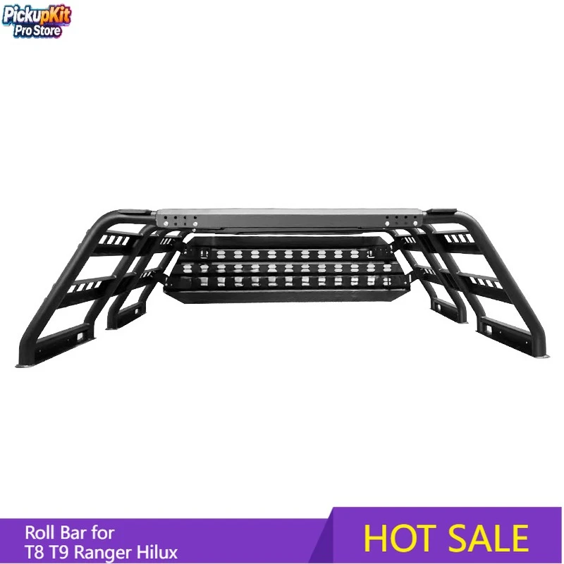 

Heavy Duty Universal Steel Roll Bar Pickup Accessories for T8 T9 Ranger Hilux