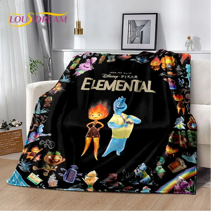 Cartoon 29 Style Elemental Magic Soft Flannel Blanket for Bed Bedroom Sofa Picnic,Throw Blanket for Outdoors Leisure Gift Kids