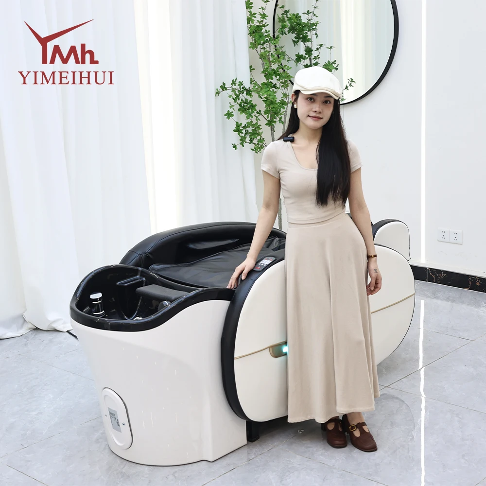 

Intelligent Hair Washing and Massage Cabin Hot Water Circulation Fumigation Beauty Acrylic Basin Leather Bed Body