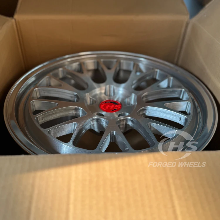 6061-T6 Custom Rims Forged Wheels Brushed Silver Polished Lip Multi Spoke Rims for  GT F80 F90 E46 F30 G80 M2 M3 M4