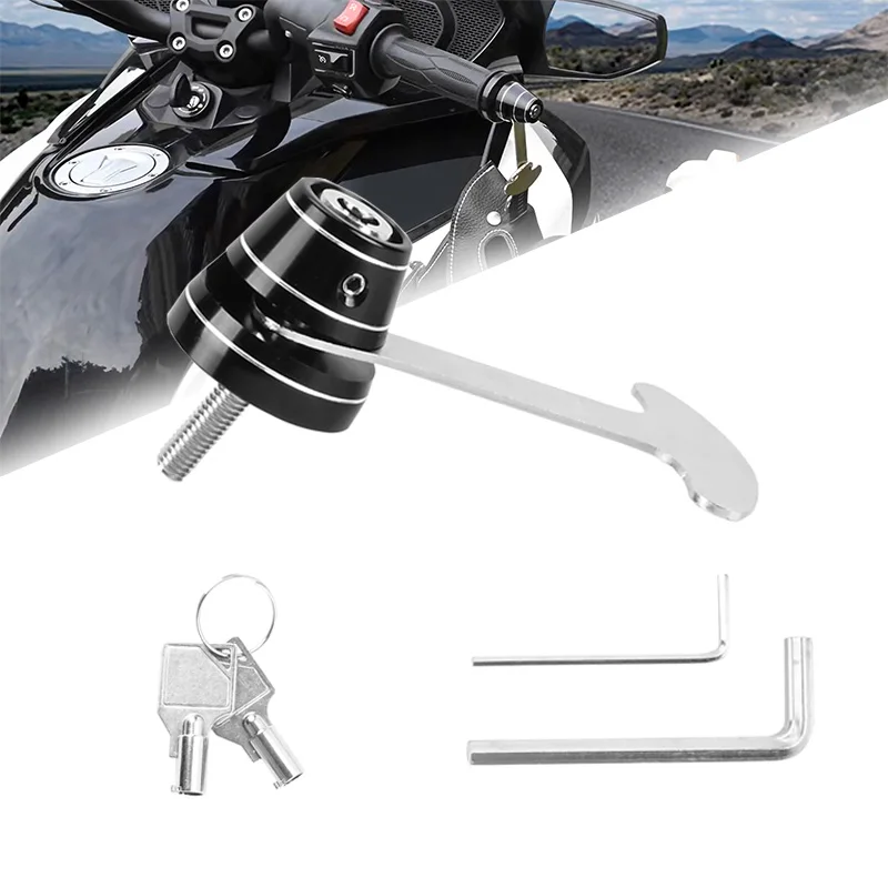 

Handlebar Helmet Lock For Can Am Spyder F3 RT Motorcycle Decorative Anti Theft Heavy Duty Aluminum Accessories