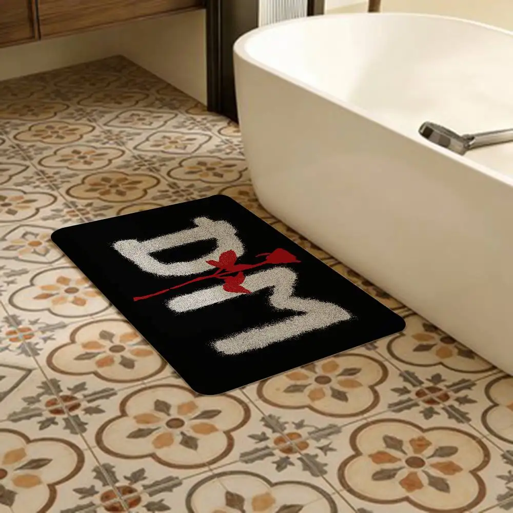 Synthpop Band D-Depeche M-Mode Hallway Carpet Washable Non-Slip Living Room Sofa Chairs Area Mat Kitchen Doormat Area Rug