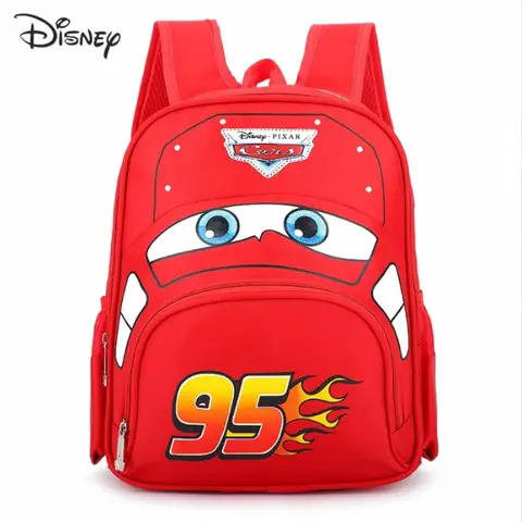 Disney Cars 95 Kids School Bag McQueen Backpack  Kids Shoulder Bag Backpack Holiday Gifts Multicolored