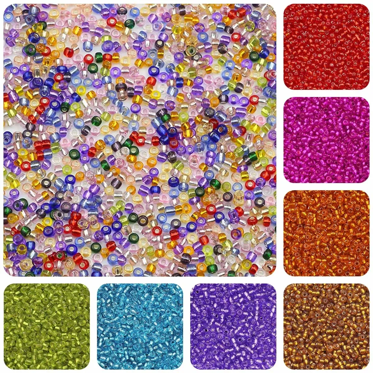 2/3/4mm Miyuki Glass Seed Beads Japanese 11/0 Waterproof Glass Spacer Loose Beads for Jewelry Making DIY Bracelet Sewing 18g/lot