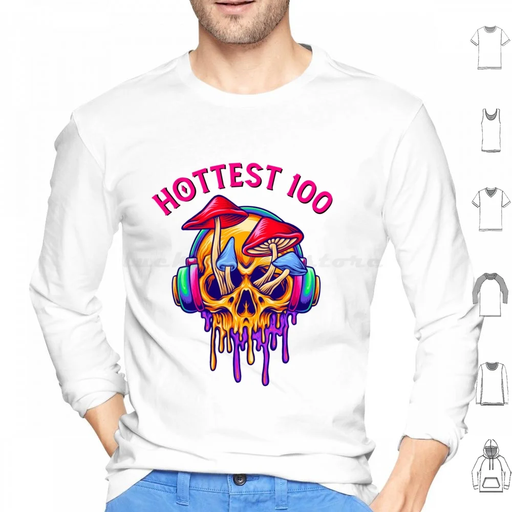 Hottest 100 Hoodie cotton Long Sleeve Hottest 100 Triple J Alternative Greg Aussie Australia Jjj Psychedelic Aussie