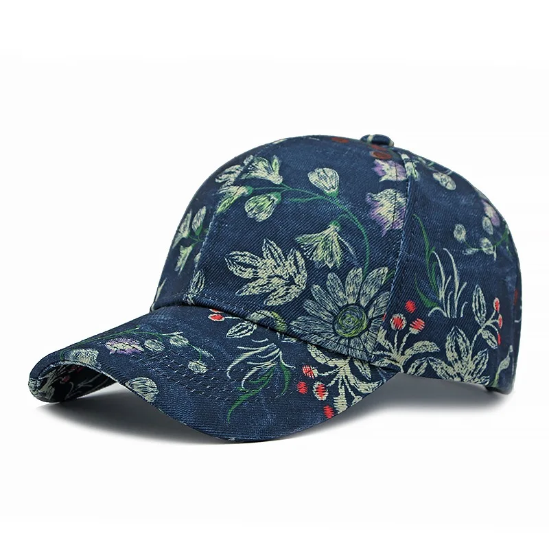 2025 Four Seasons Cotton Print Casquette Baseball Cap Adjustable Outdoor Snapback Hats for Men and Women 215