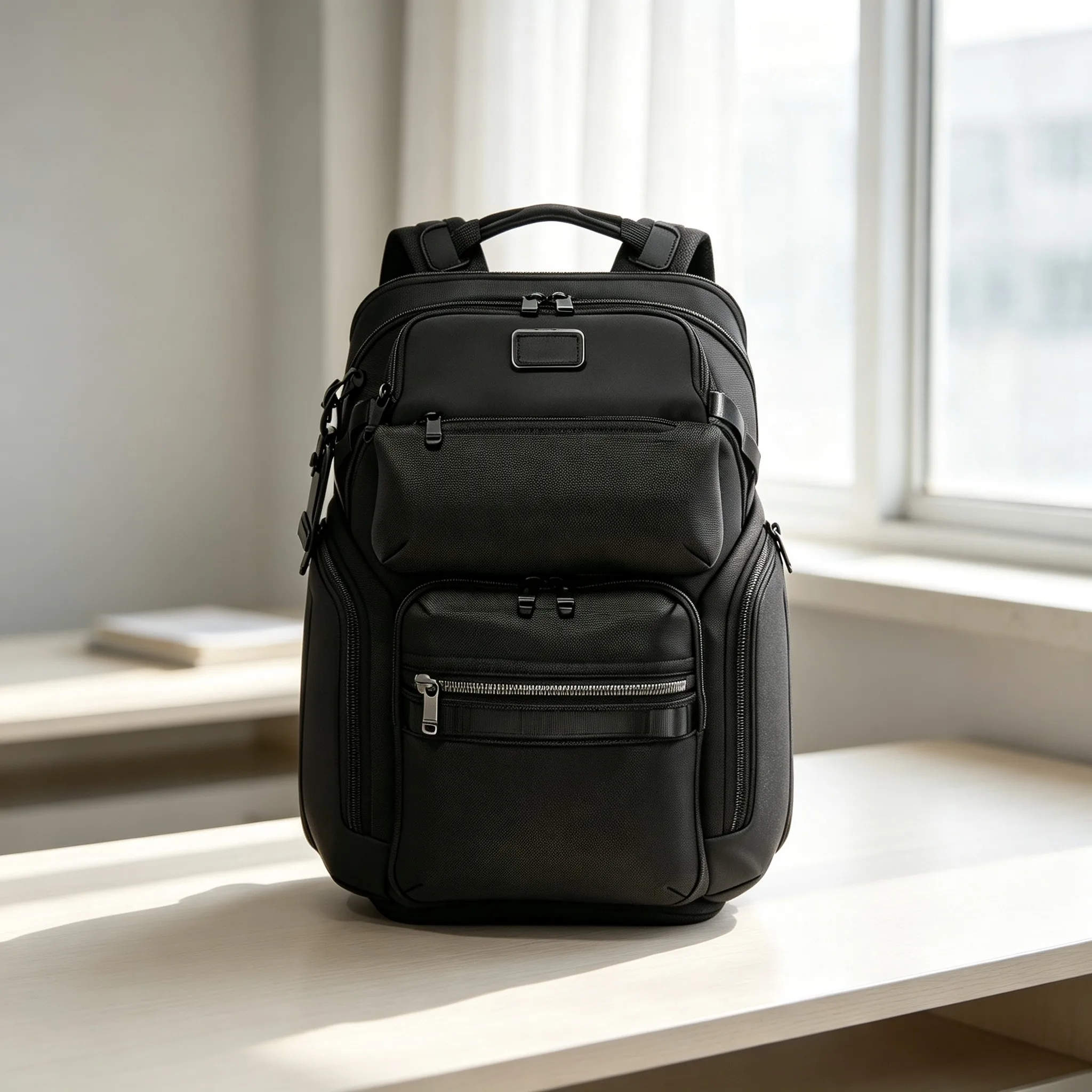 Trendy Fashion Men's Nylon Rucksack, Business Casual Daily Backpack
