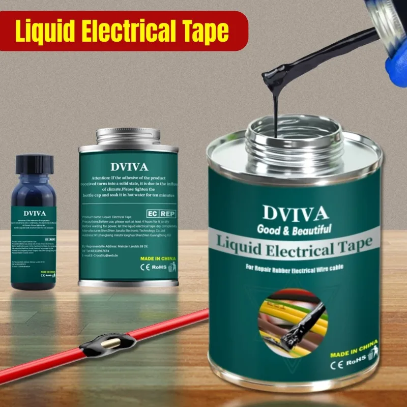 15/50/150ML Liquid Insulating tape Electrical Glue Rubber Electrical Wire Cable Coat Repair Glue Liquid Insulation Paste Sealant