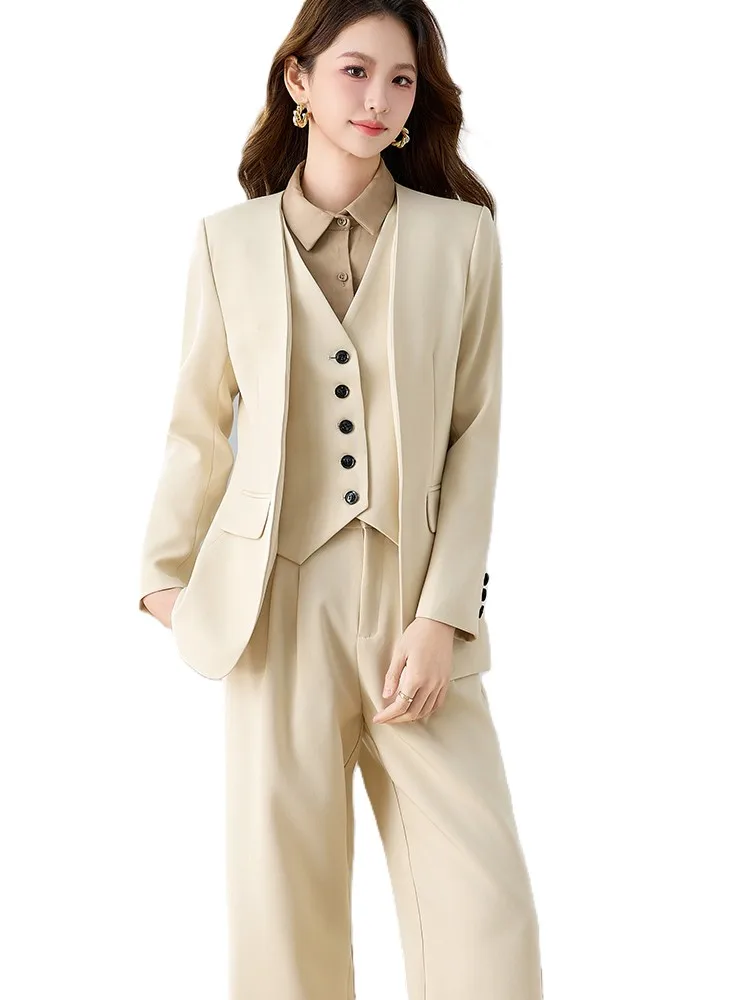 

Black Women Blazer and Trouser Pant Suit Ladies Formal Business Work Career Wear 2 Pieces Set