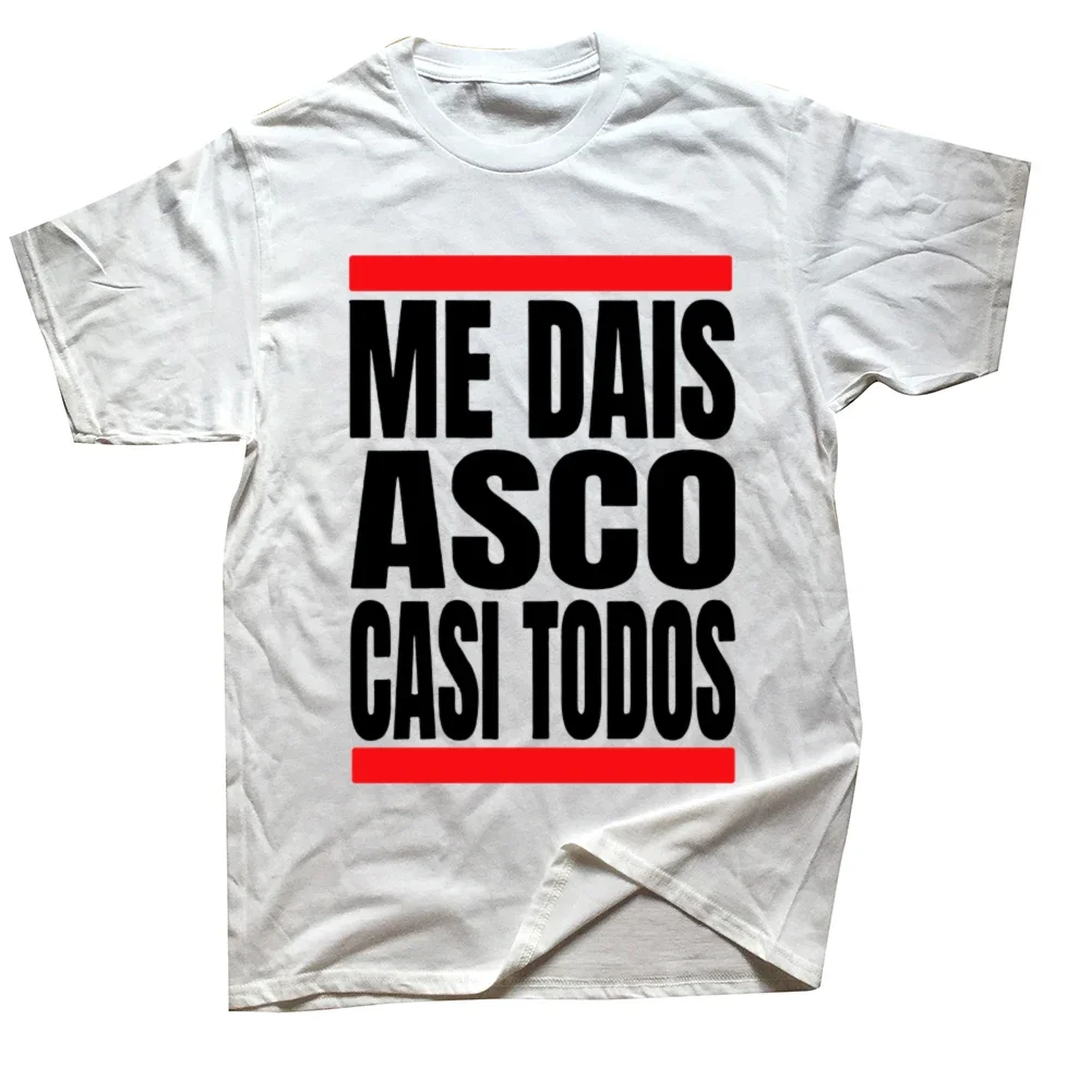 

You Disgust Me Almost Everyone T Shirt Tee Tops EU Size 100% Cotton Unisex Casual Soft Funny Spanish Texts Humor Tshirts