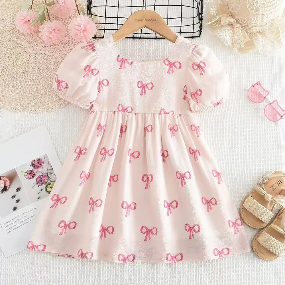 

Kids Girls' Summer Dress Princess Dress 2025 New Style Children's Western-style Vest Dress Baby One Year Old Dress 100-140CM