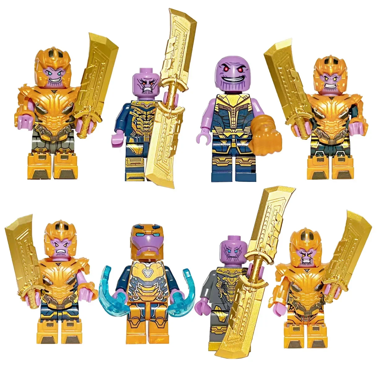 Ninja Anime Charaktere Mini-Figuren Bausteine Spielzeug Puppen Modellfiguren Kinder Jungen Geburtstagsgeschenke Schlangen-Monster Kampfmodell