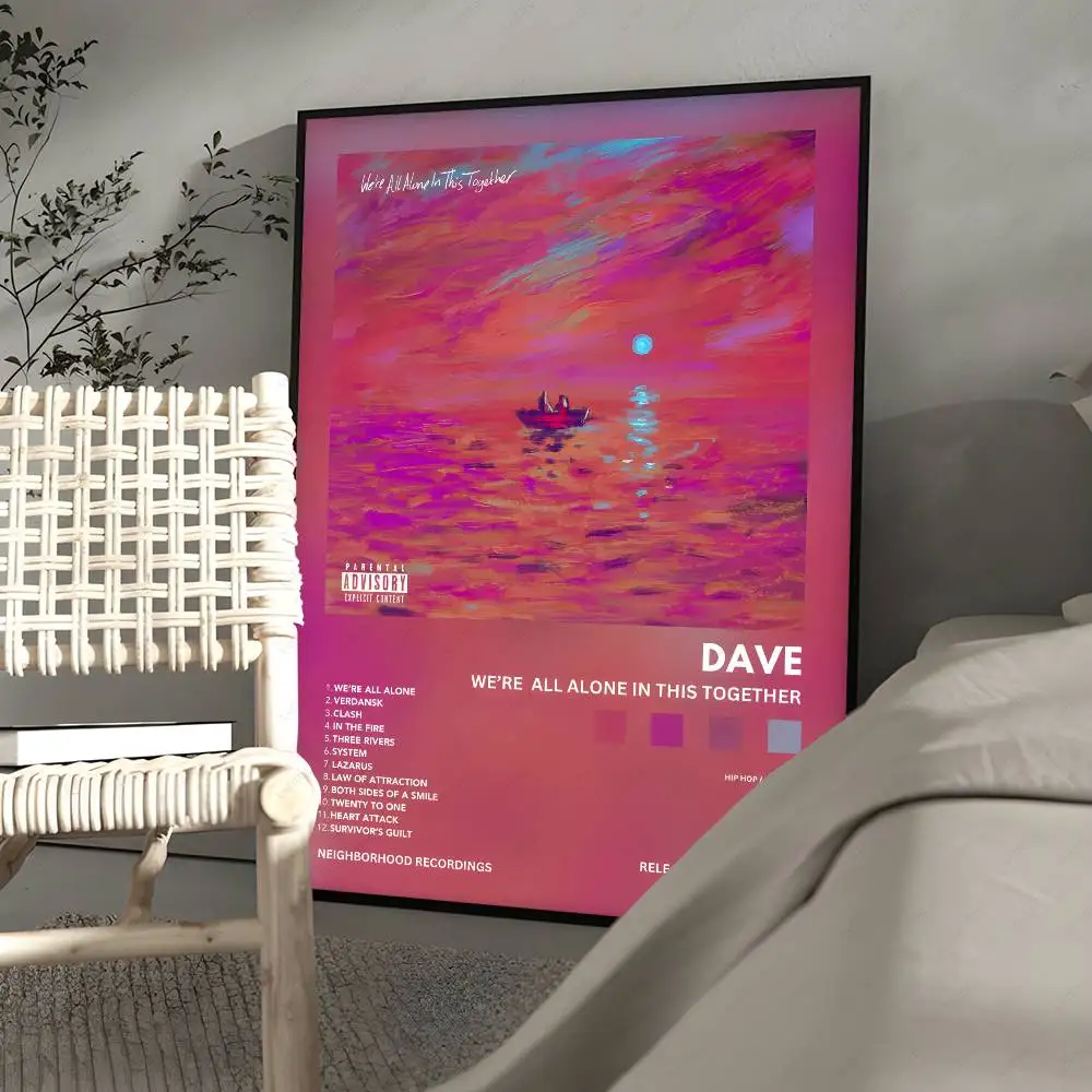 مغني الراب الشهير D-Dave ملصق مقاوم للماء ورقة طباعة ملصقات ديكور لتزيين الغرف الفن جدار الديكور غرفة نوم غرفة المعيشة #2